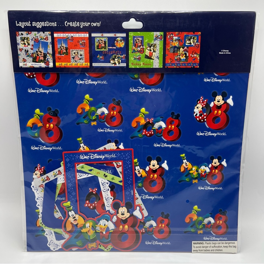 NWT Capture The Magic Walt Disney World 2008 Scrapbook‎ Kit Disneyland Resort